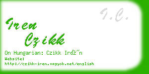 iren czikk business card